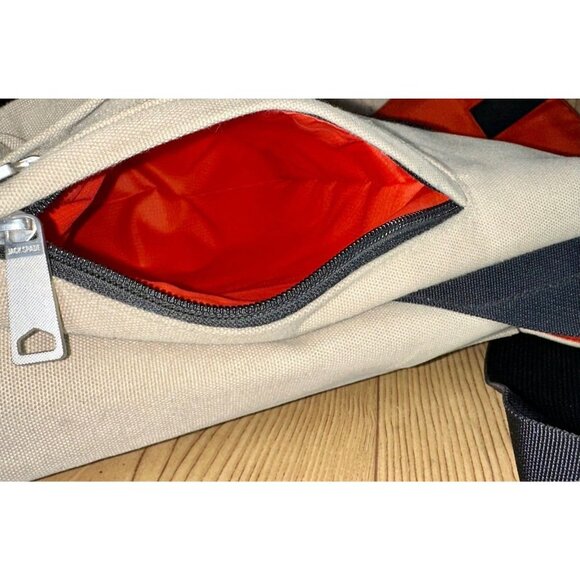 Jack Spade Greene St. Messenger Bag Mens Khaki Tan Adjustable Strap Travel - Picture 5 of 10